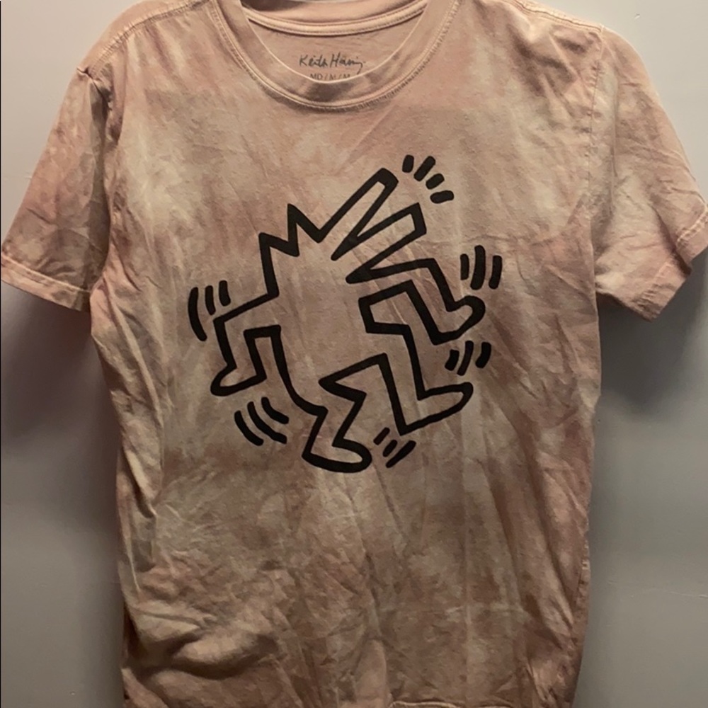 Keith haring tyedye pink shirt